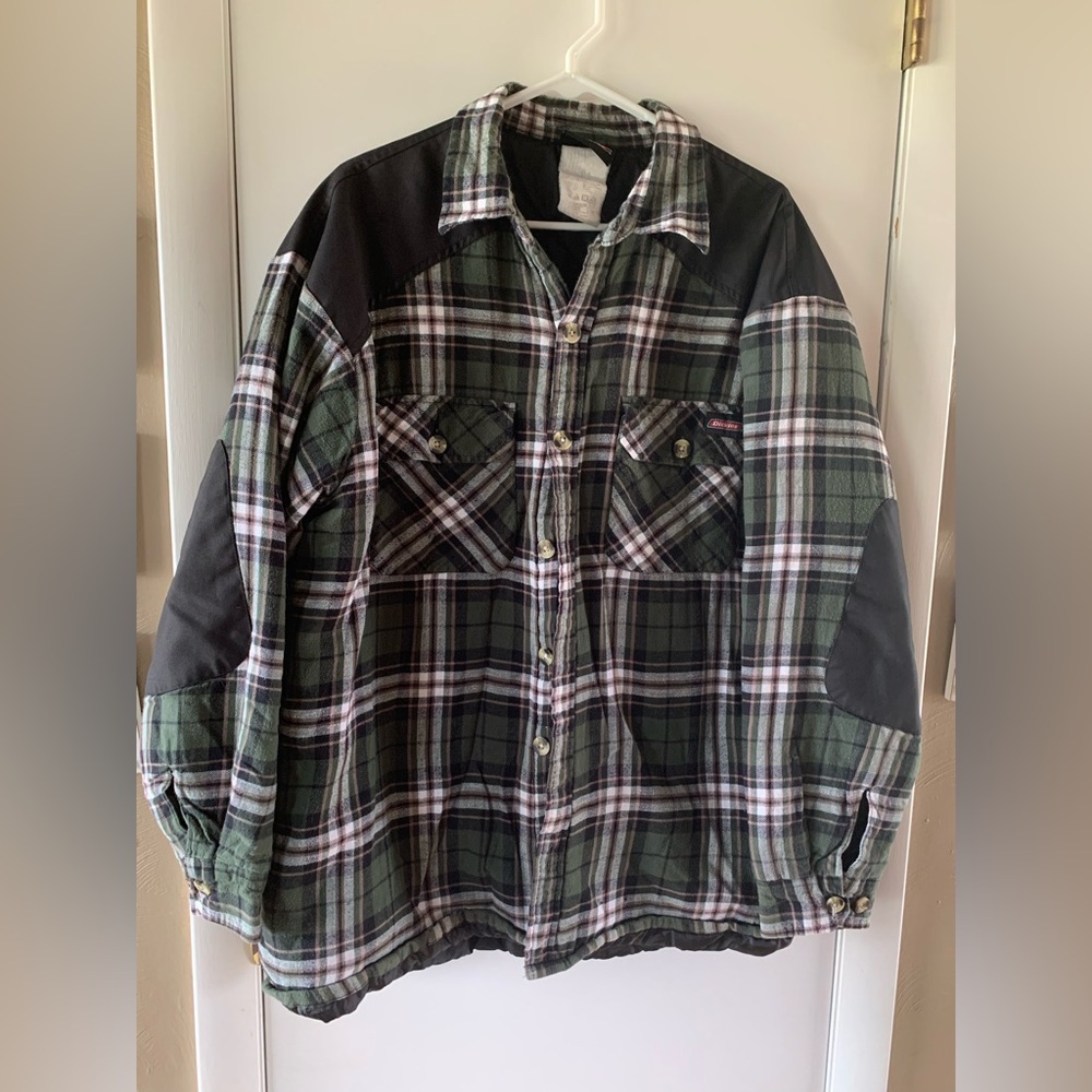 Men's Dickies Green Plaid Jacket